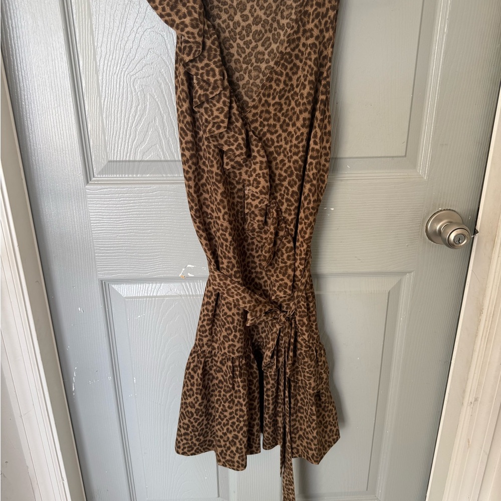 Michael Kors Brown Leopard Dress